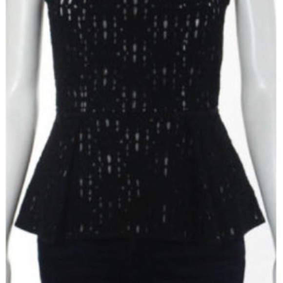 Tibi Eyelet Peplum Top - Picture 4 of 5